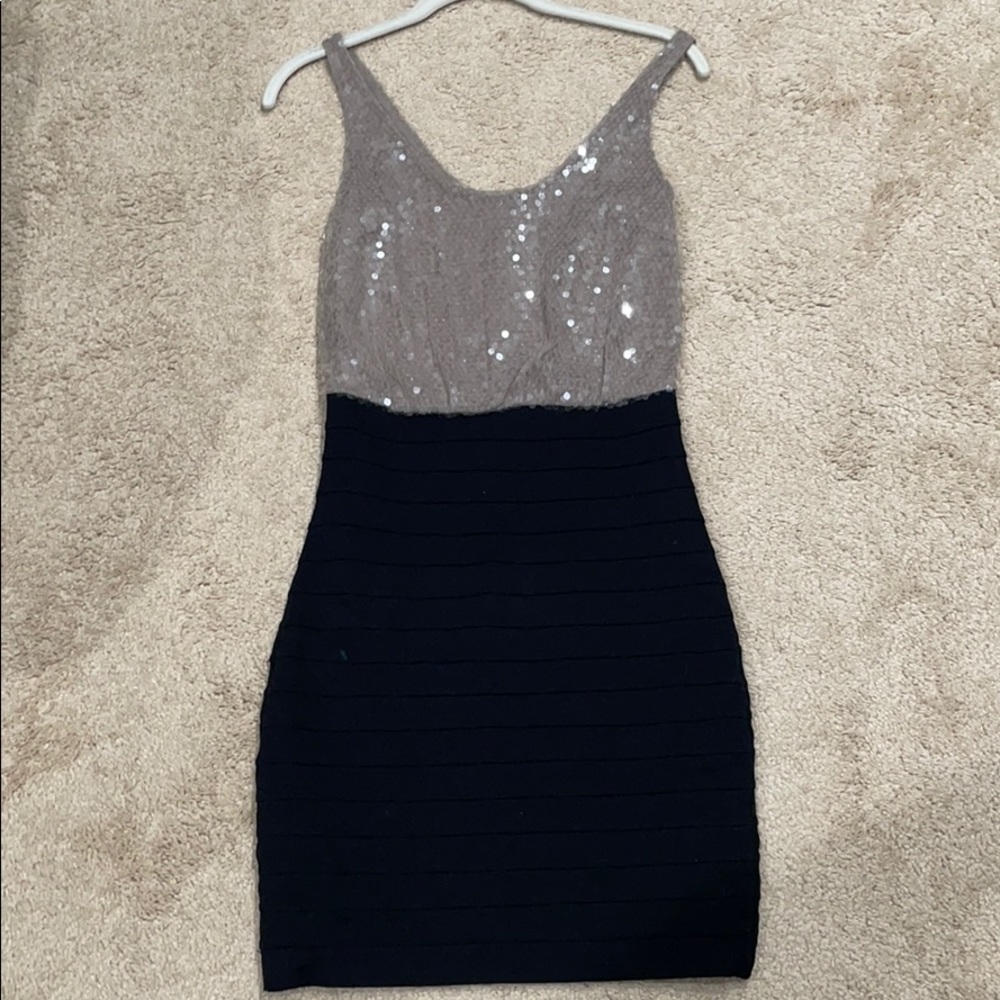 Express sequin bodycon dress
